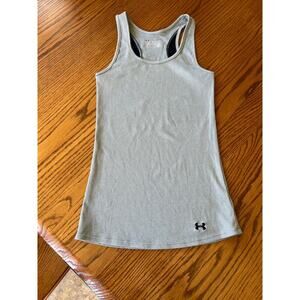 Under Armour fitted, racer back scoop neck tank top, gray women's size S